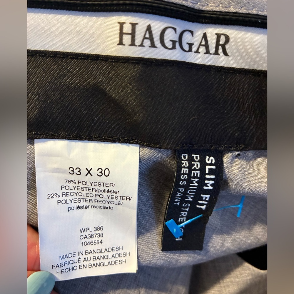 Haggar Men's Size 33/30 Slim Fit Dress Pants - Picture 8 of 8